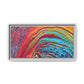 Bespattered Facade Rainbow Rings Framed Canvas Art Print | 3 Frame Colors | Multiple Sizes