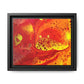 Bespattered Facade Flamin' Hot Framed Canvas Art Print | 3 Frame Colors | Multiple Sizes