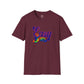 Bespattered Facade Neon "Easy Tiger" Colorful Unisex Softstyle T-Shirt