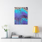 Bespattered Facade Fluid Art Abstract Painting Stretched Matte Canvas Art Prints | Multiple Sizes