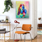 Colorful Basset - Art Prints