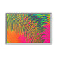 Bespattered Facade Neon Puddle Framed Canvas Art Print | 3 Frame Colors | Multiple Sizes