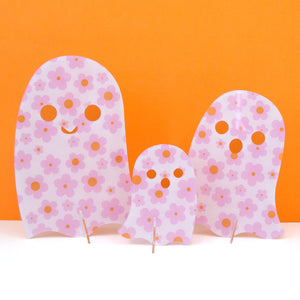Flower power acrylic ghosts