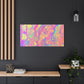 Bespattered Facade Fluid Art Abstract Painting Stretched Matte Canvas Art Prints | Multiple Sizes