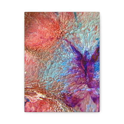 Bespattered Facade Resin Petri Macro Photograph Stretched Matte Canvas Art Prints | Multiple Sizes