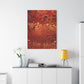 Bespattered Facade Fluid Art Abstract Painting Stretched Matte Canvas Art Prints | Multiple Sizes