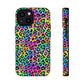 Bespattered Facade Candy Coated Neon Leopard Impact-Resistant Case