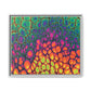 Bespattered Facade Neon Butterfly Framed Canvas Art Print | 3 Frame Colors | Multiple Sizes