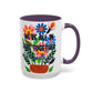 "We're All In This Together..." Rainbow Flowers Mug | Eight Colors | 11oz or 15oz
