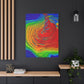 Bespattered Facade Fluid Art Abstract Painting Stretched Matte Canvas Art Prints | Multiple Sizes