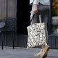 Tiffany Magnolia Canvas Magazine Tote – Slim Vertical Tote Bag