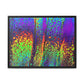 Bespattered Facade Neon Lava Framed Canvas Art Print | 3 Frame Colors | Multiple Sizes