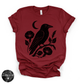 Crow Silhouette Tee | Gothic Nature Bird Graphic T-Shirt