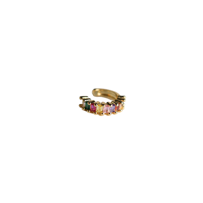 Ear Cuff Emerald Cut Multi