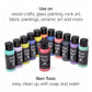 Acrylic Paint 12 Iridescent Colors