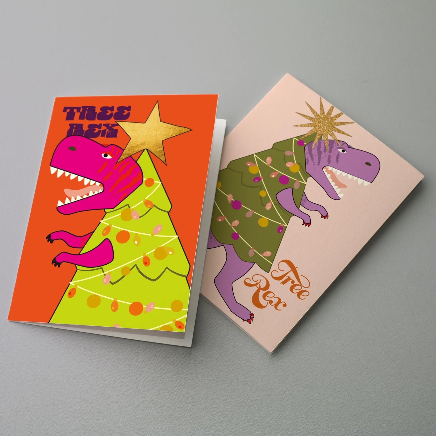 Tree Rex Christmas Greeting Cards, Set of 24
