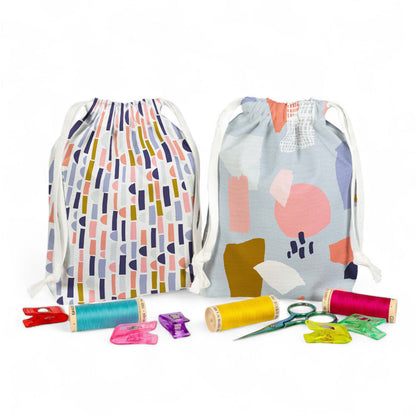 Drawstring Bag Sewing Kit - Makes 2 Bags
