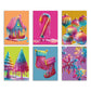 Rainbow Crystal Christmas Icon Greeting Cards, Set of 24