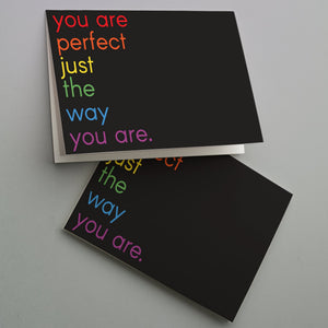 Perfect The Way You Are Pride Greeting Cards, Set of 24