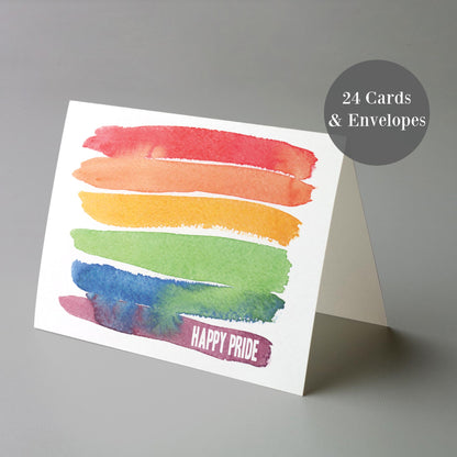 Rainbow Pride Greeting Cards, Set of 24