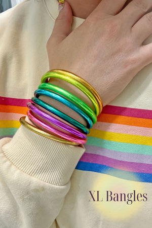 Extra Large Rainbow Thai Buddhist Temple Bracelets, XL, Mantra Bangle, Kumlai