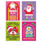Naughty Santa Christmas Cards, Set of 24