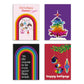 Rainbow Holiday Greeting Cards, Set of 24