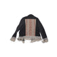 One-of-a-Kind Embroidered Tween Flower Denim Fringe Jacket - Thailand