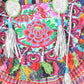 Embroidered Half Moon Ibiza Leather Tote Pom Pom Bag – Thailand