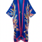 Vibrant Feather Print Kimono