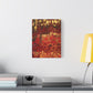 Bespattered Facade Fluid Art Abstract Painting Stretched Matte Canvas Art Prints | Multiple Sizes