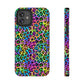 Bespattered Facade Candy Coated Neon Leopard Impact-Resistant Case