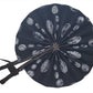 African Wax Print Fan, Handmade in Ghana