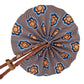 African Wax Print Fan, Handmade in Ghana