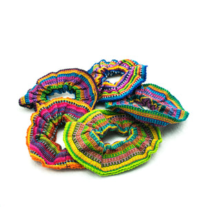 Sustainable Textile Multicolor Hair Scrunchie - Guatemala