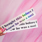 "I bought this before I knew he was a n*zi" bumper sticker, 8.25 x 2 in.