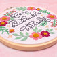 Come Back With a Warrant Embroidery Kit - Beginner Friendly