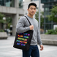 Bespattered Facade Rainbow "Recycled F*cks" Canvas Tote Bag Reusable Carryall