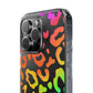 Bespattered Facade Watercolor Rainbow Leopard Clear Case