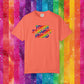 Bespattered Facade Rainbow Token Straight Friend Colorful LGBTQ+ Pride Premium Unisex Comfort Colors Garment Dyed 100% Cotton T-Shirt