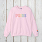Bespattered Facade Rainbow LGBTQ+ Pride Embroidered Crewneck Sweatshirt