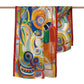 Delaunay Portuguese Woman Silk Blend Shawl – Lightweight Dressy Wrap for Women