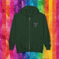 Bespattered Facade Protect the Dolls LGBTQ+ Pride Trans Support Embroidered Full-Zip Hoodie