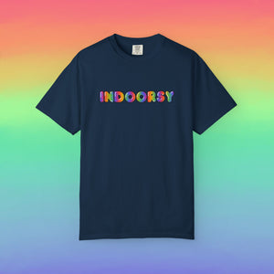 Bespattered Facade Rainbow Bubble Indoorsy Colorful Premium Unisex Comfort Colors Garment Dyed 100% Cotton T-Shirt
