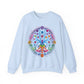 Vibrant Tree of Life Chakra Crewneck Sweatshirt - Colorful Spiritual Design
