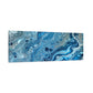 Bespattered Facade Blue Marble Stretched Matte Canvas Art Prints | Multiple Sizes