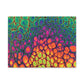 Bespattered Facade Neon Butterfly Stretched Matte Canvas Art Prints | Multiple Sizes
