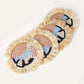 Abstract Form Fringe Set of 4 Coasters