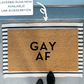 GAY AF Pride Doormat