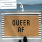 QUEER AF Pride Doormat